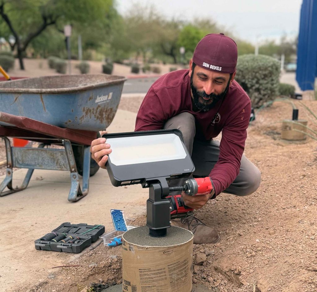 Commercial Floodlight Installation